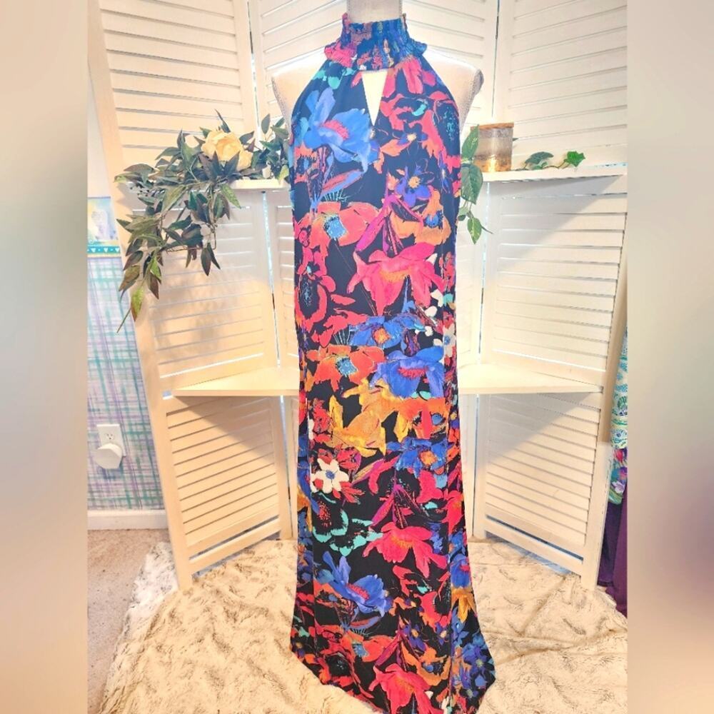 CUPIO MULTI COLOR MAXI DRESS SIZE SIZE 8